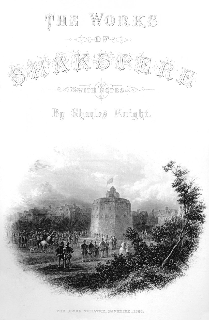 The Works of Shakspere - The Globe Theatre, Bankside, 1593, c1870 tekijältä Unbekannt