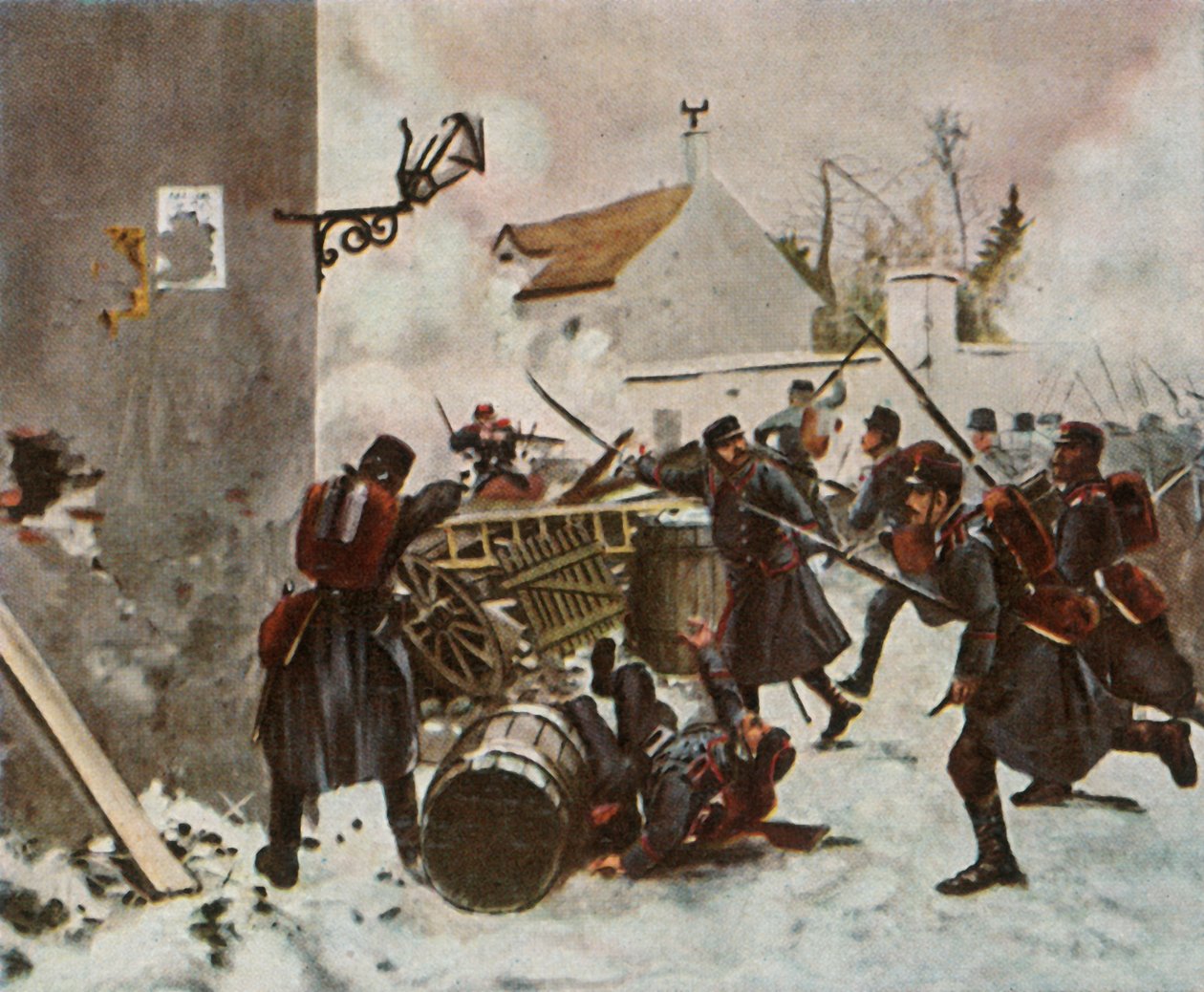 Württembergin divisioona Champignyssa, 2. joulukuuta 1870, 1936. tekijältä Unbekannt
