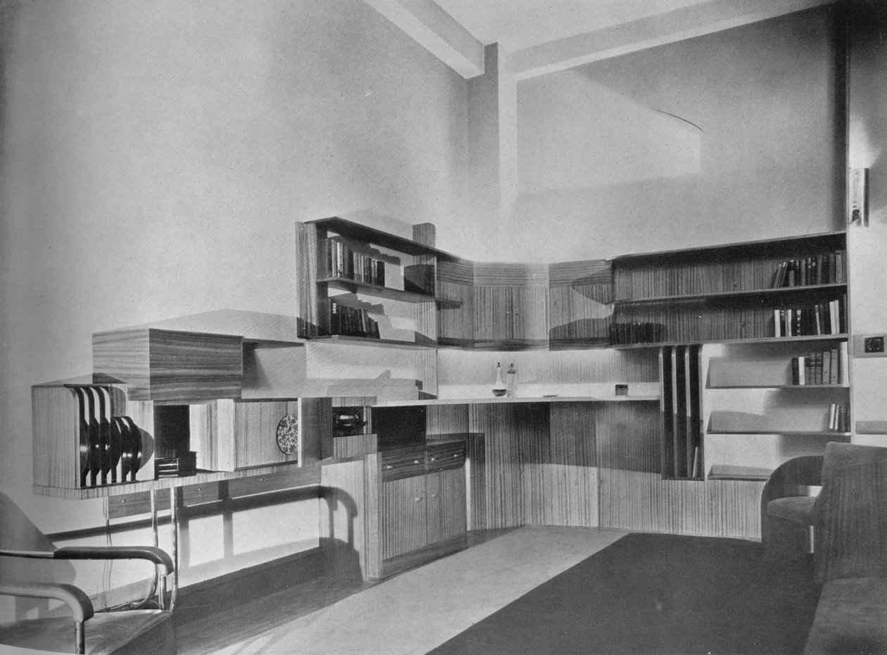 Ben Herzbergin asunto, New York. Suunnittelija Howe ja Lescaze, 1933 tekijältä Unbekannt