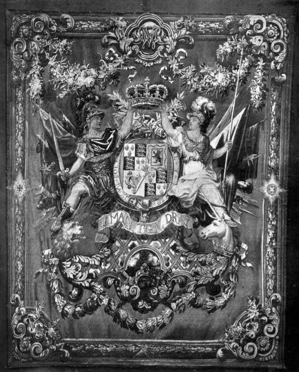 Williamin ja Maryn käsivarret, 1689-1694 1930 tekijältä Unbekannt