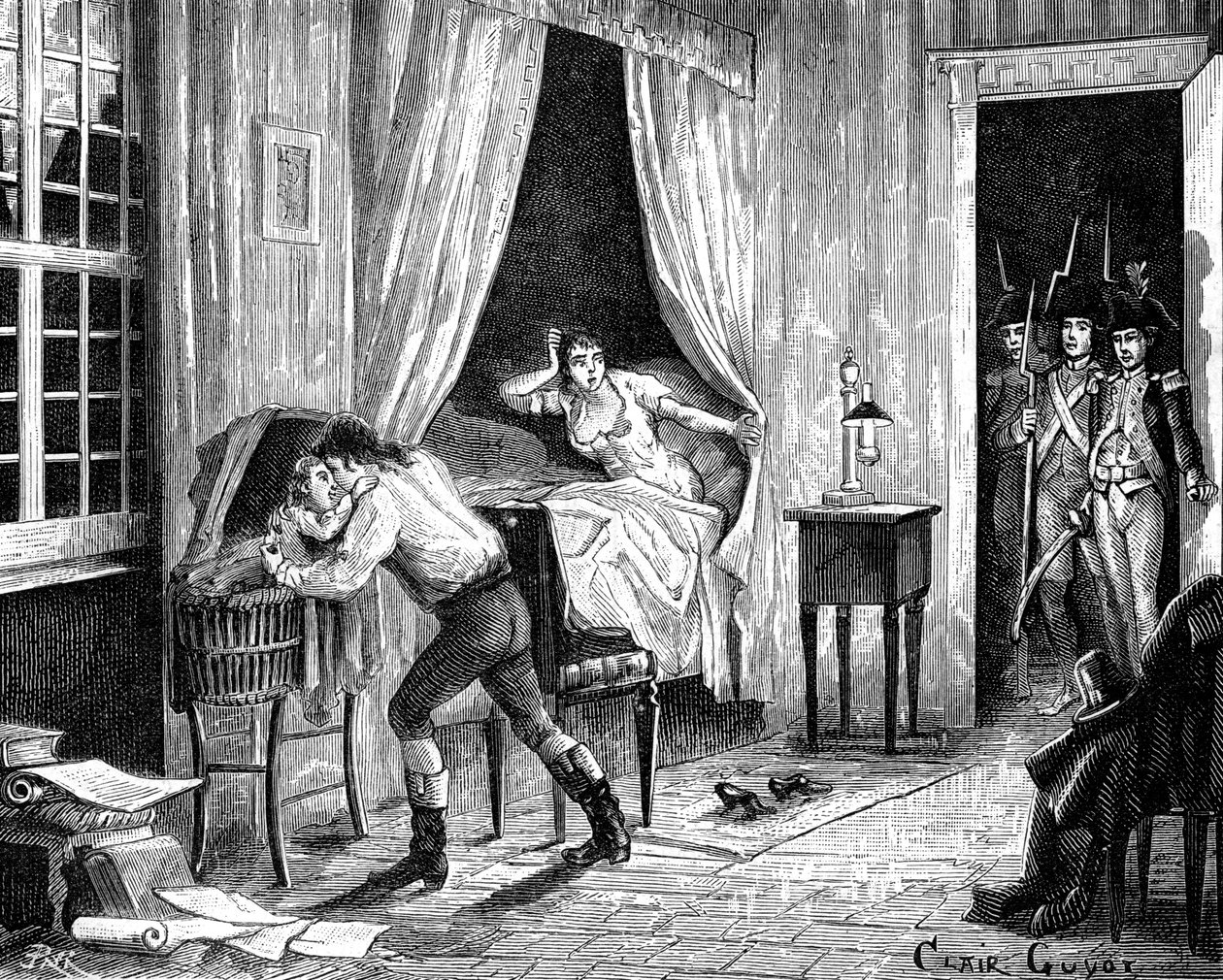 Camille Desmoulinsin pidätys 31. maaliskuuta 1794 1882-1884 tekijältä Unbekannt