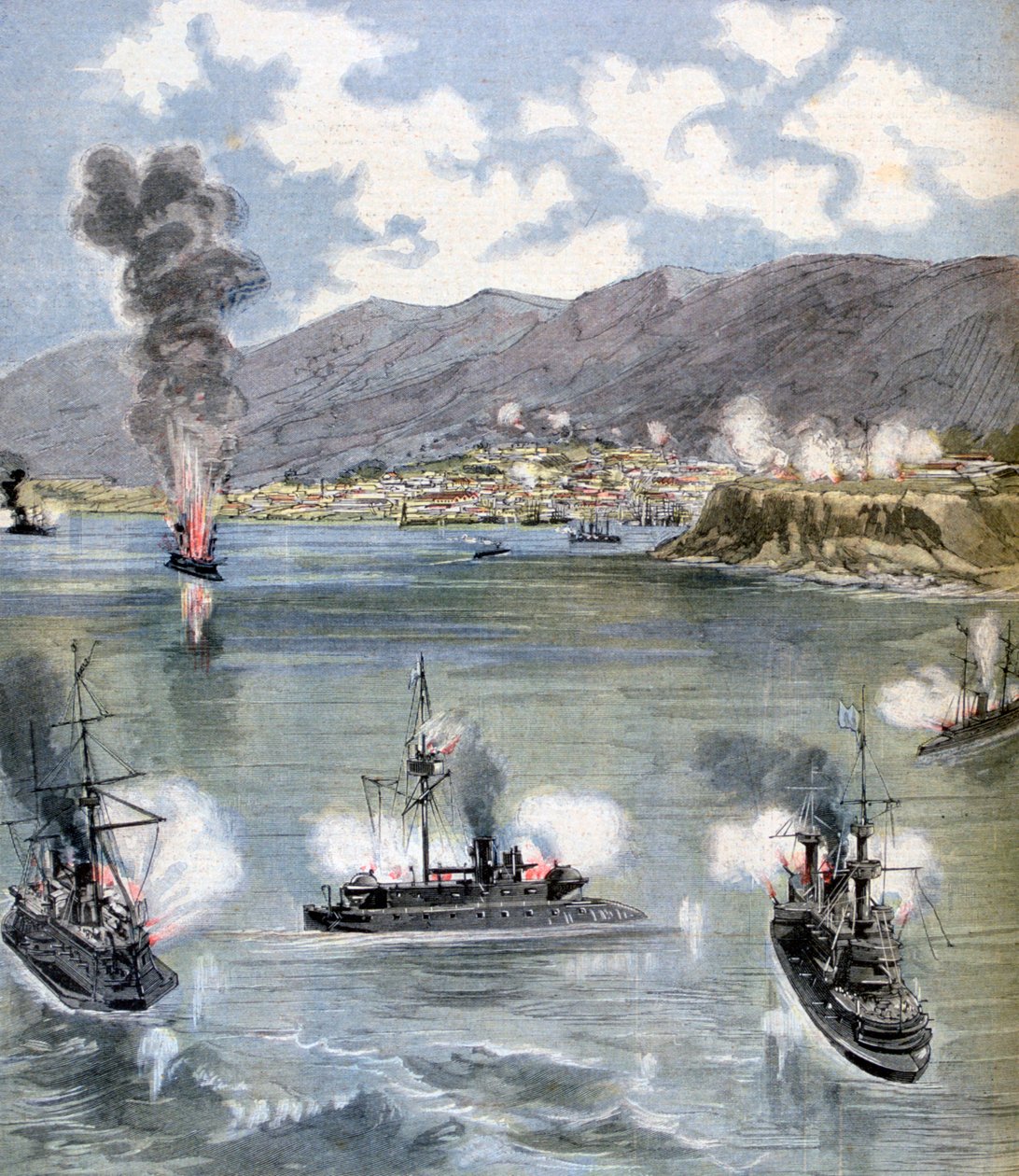 Hyökkäys Valparaisoon, Chilen vallankumous, 1891 tekijältä Unbekannt