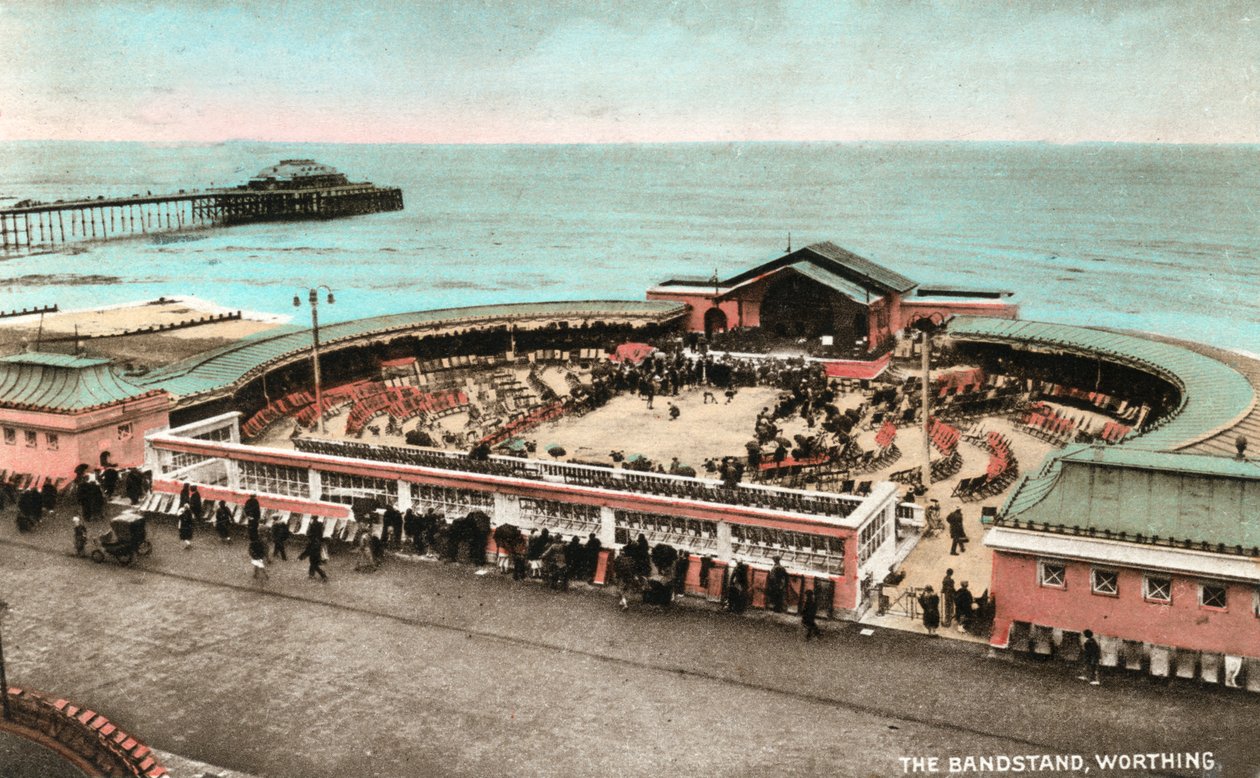 Bandstand, Worthing, West Sussex, 1900-luvun alku tekijältä Unbekannt