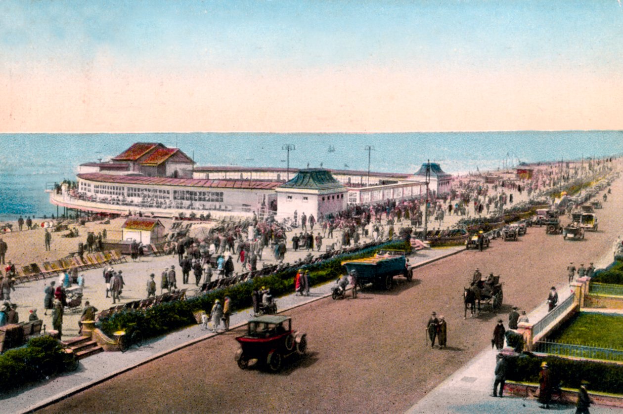 Bandstand ja promenade, Worthing, West Sussex, 1900-luvun alku tekijältä Unbekannt