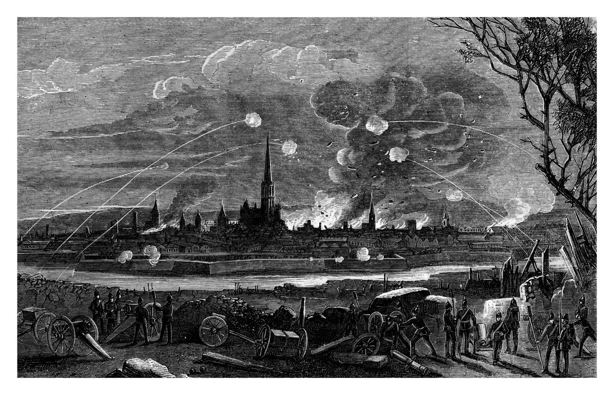 Strasburgin pommitukset Ranskassa 1875 tekijältä Unbekannt