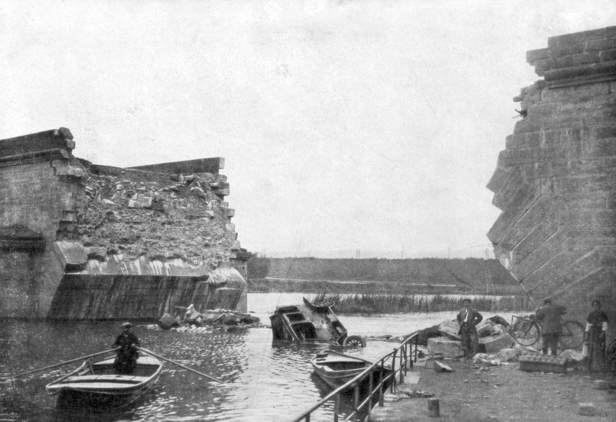 Silta Trilportissa, 1. Marnen taistelu, Ranska, 5.-12. syyskuuta 1914 tekijältä Unbekannt