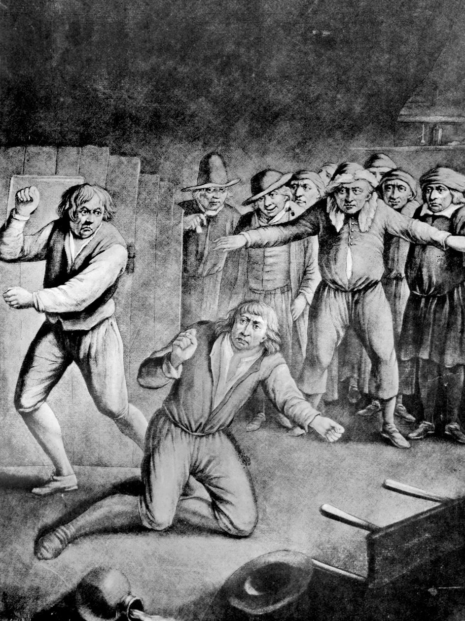 Mustelmien tulitikku, 1730 tekijältä Unbekannt