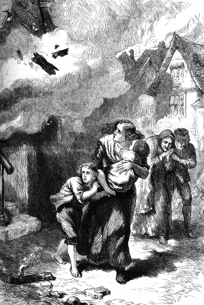 Norfolkin palo, Virginia, 1776 c1880 tekijältä Unbekannt