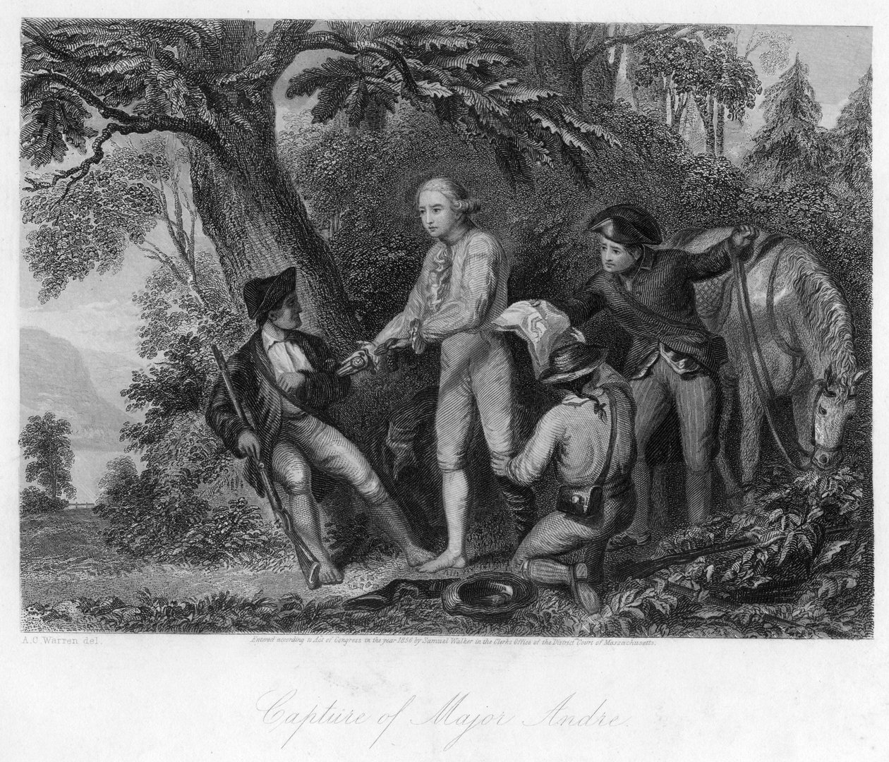 Majuri Andrén vangitseminen, 1856 tekijältä Unbekannt