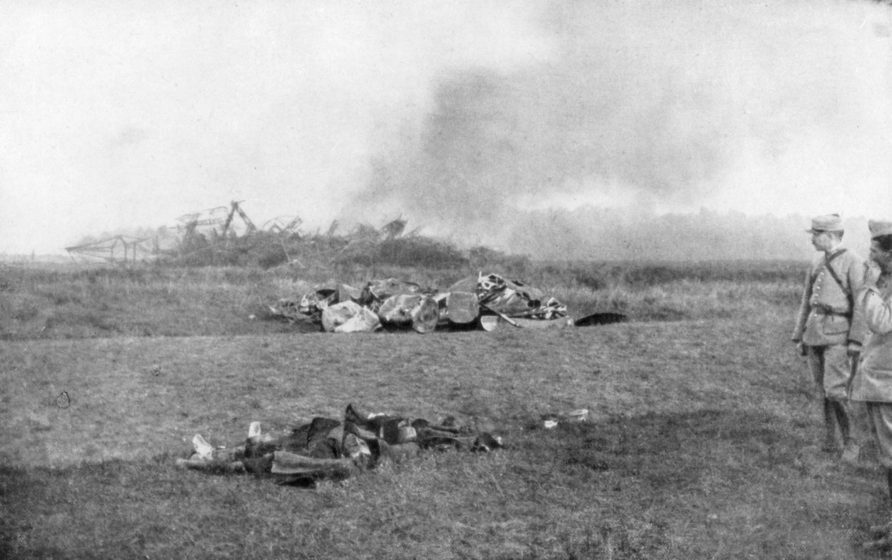Zeppelin LZ93 L44:n ruho, St Clement, Ranska, 20. lokakuuta 1917 tekijältä Unbekannt