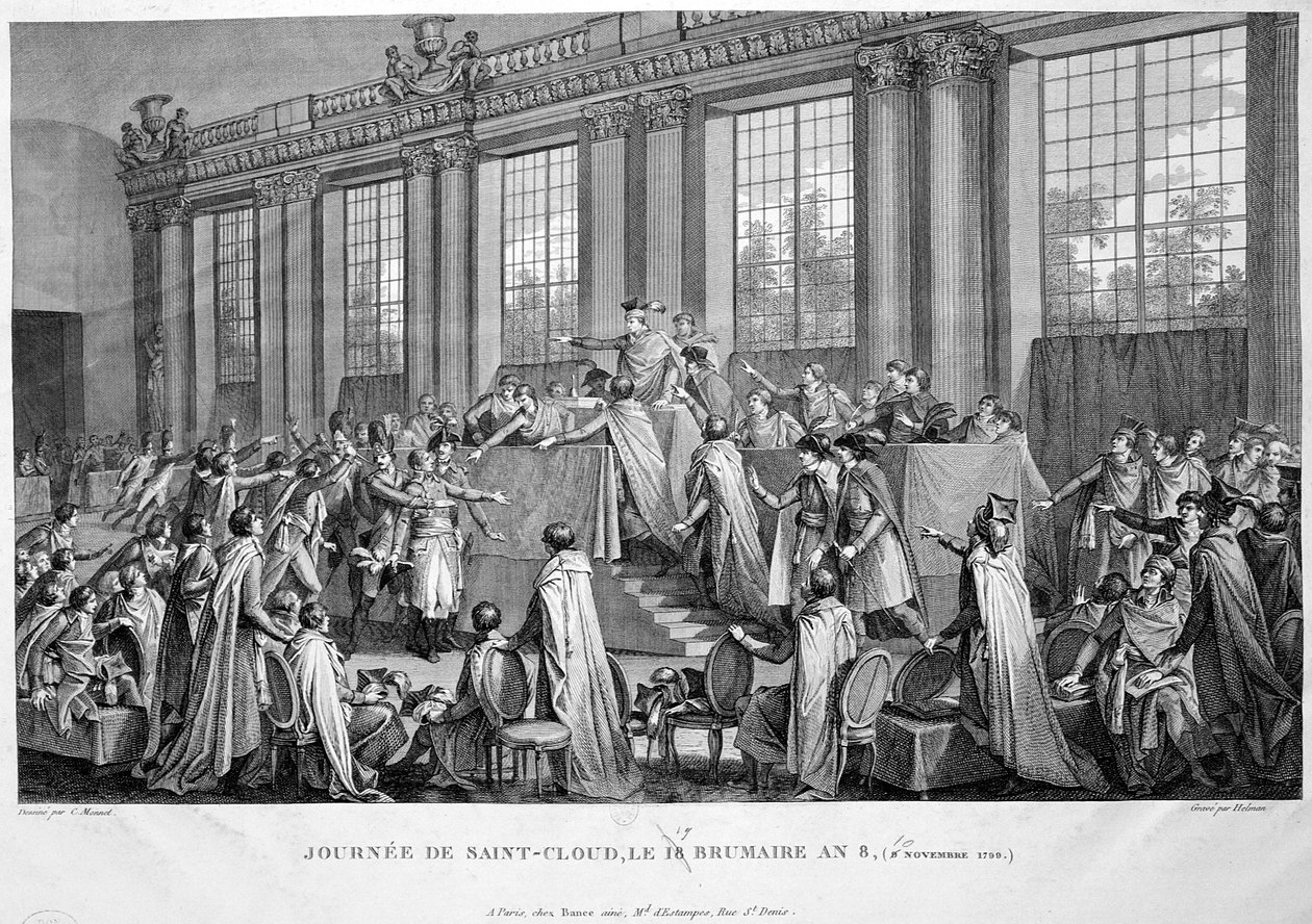 18. Brumairen vallankaappaus 9. marraskuuta 1799, 1800-luku tekijältä Unbekannt