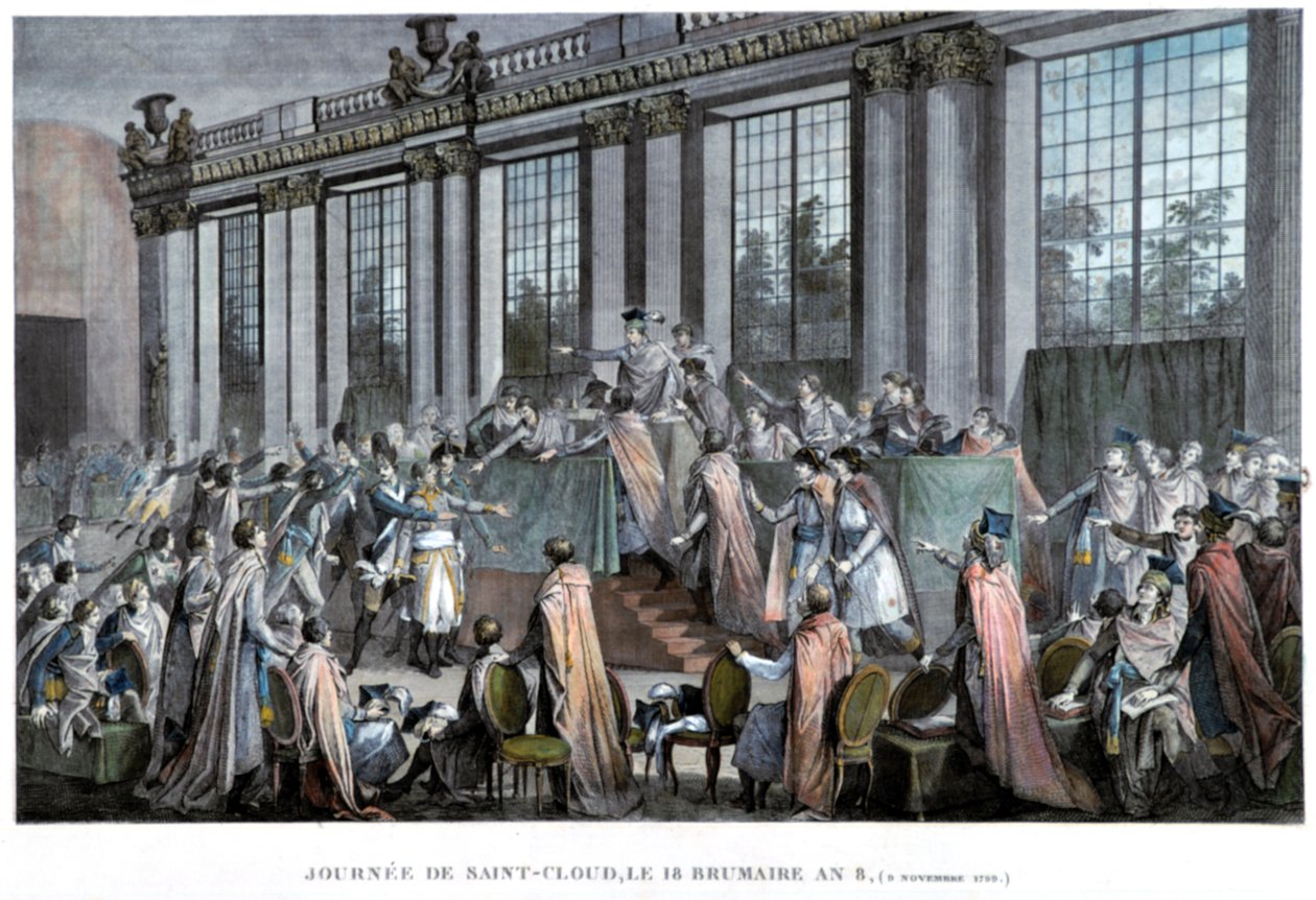 18. Brumairen vallankaappaus 9. marraskuuta 1799, 1800-luku tekijältä Unbekannt