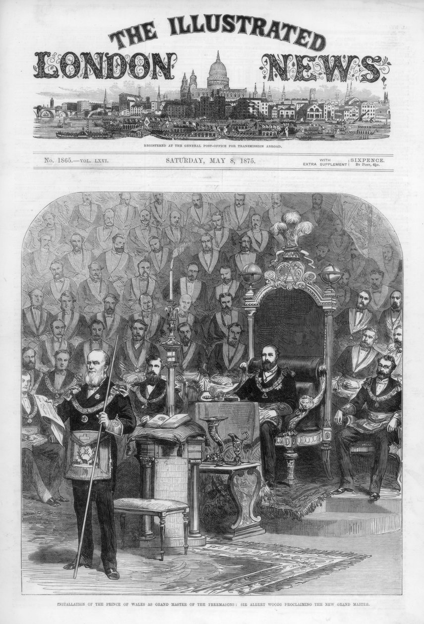 The Illustrated London News -lehden kansi, 8. toukokuuta 1875 tekijältä Unbekannt