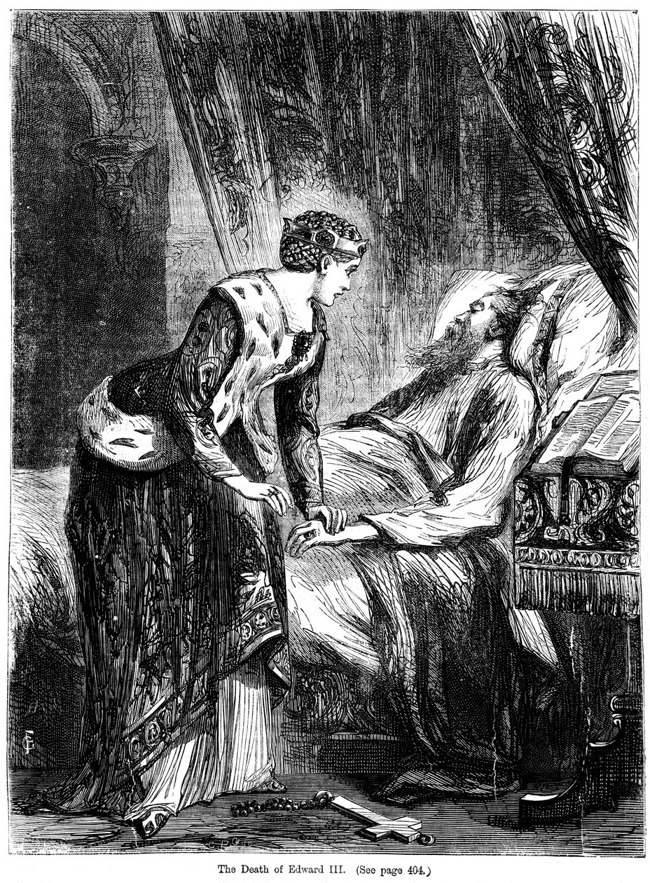 Kuningas Edward III:n kuolema 1312-1377 tekijältä Unbekannt
