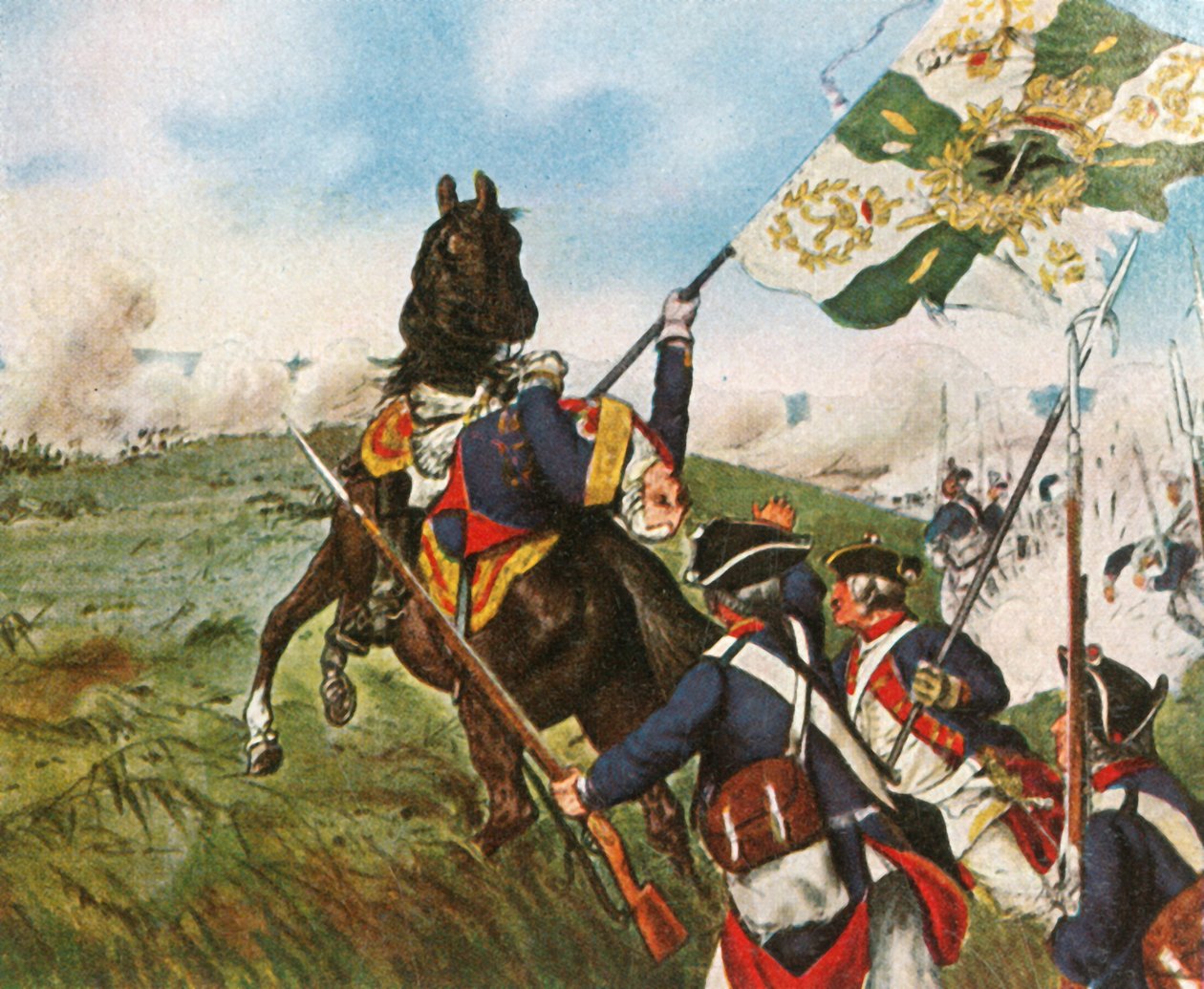 Schwerinin kuolema Prahassa, 6. toukokuuta 1757, 1936. tekijältä Unbekannt
