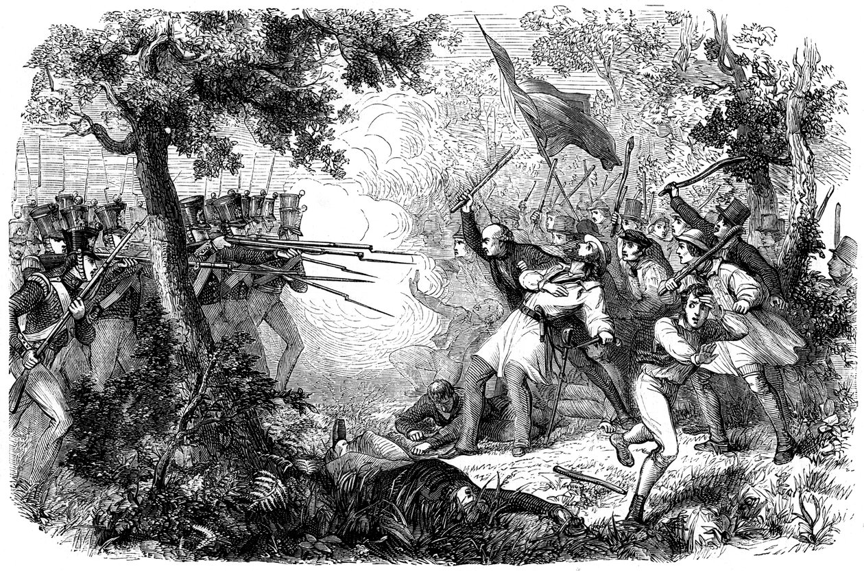 Thomin, alias Sir William Courtenayn, kuolema, Dunkerque, Kent, 1838 tekijältä Unbekannt
