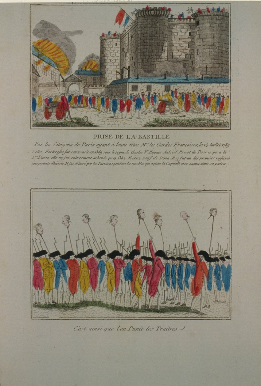 Bastillen purkaminen 14. heinäkuuta 1789 1789 tekijältä Unbekannt