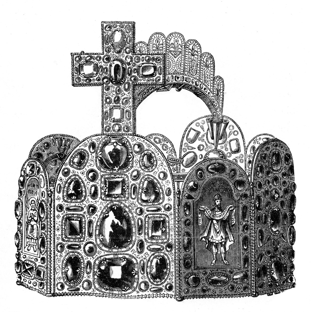 Kaarle Suuren diadeemi, 800-luku, 1870 tekijältä Unbekannt