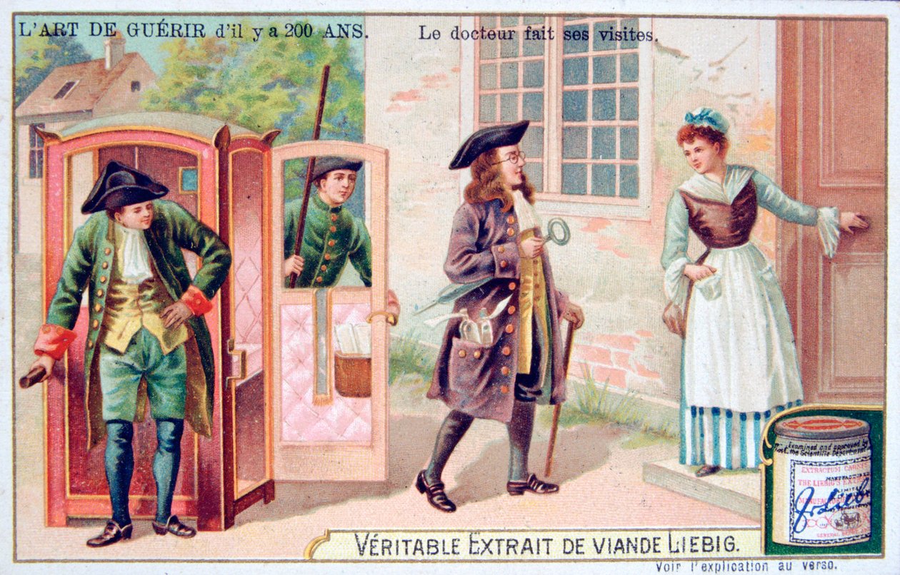 Lääkäri tekee vierailunsa, c1900 tekijältä Unbekannt