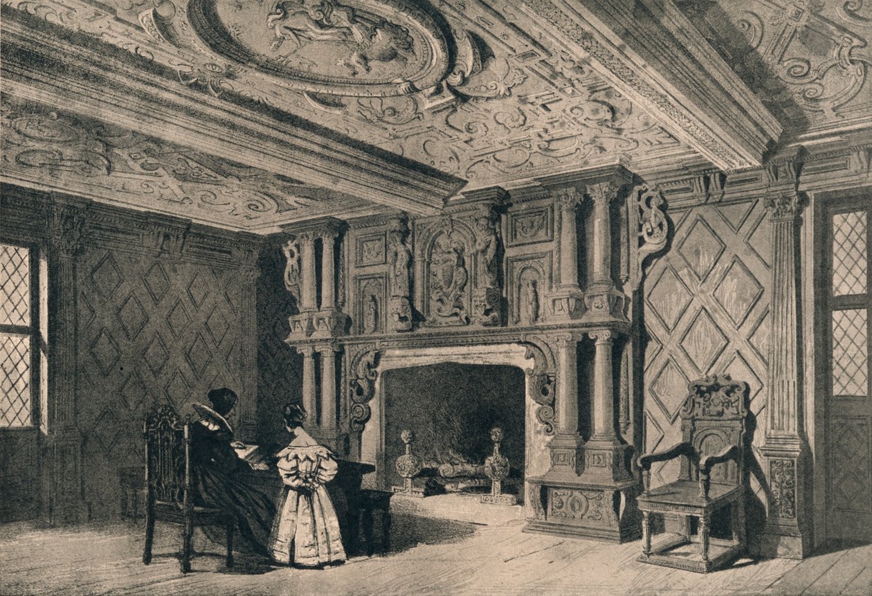 Sali, Park Hall, Shropshire, 1915 tekijältä Unbekannt