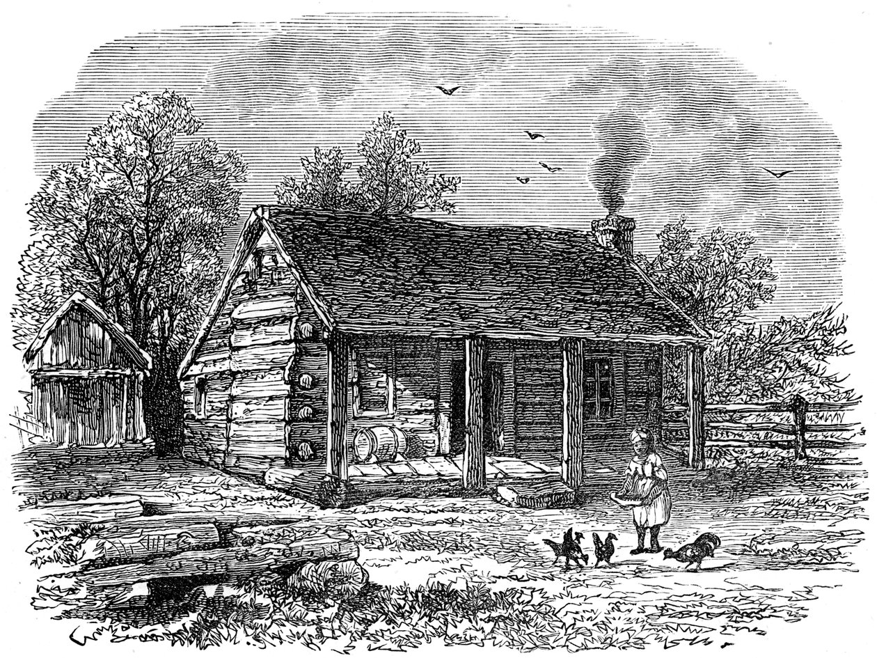 Abraham Lincolnin varhainen koti Gentryvillessä, Indianassa, 1800-luku tekijältä Unbekannt