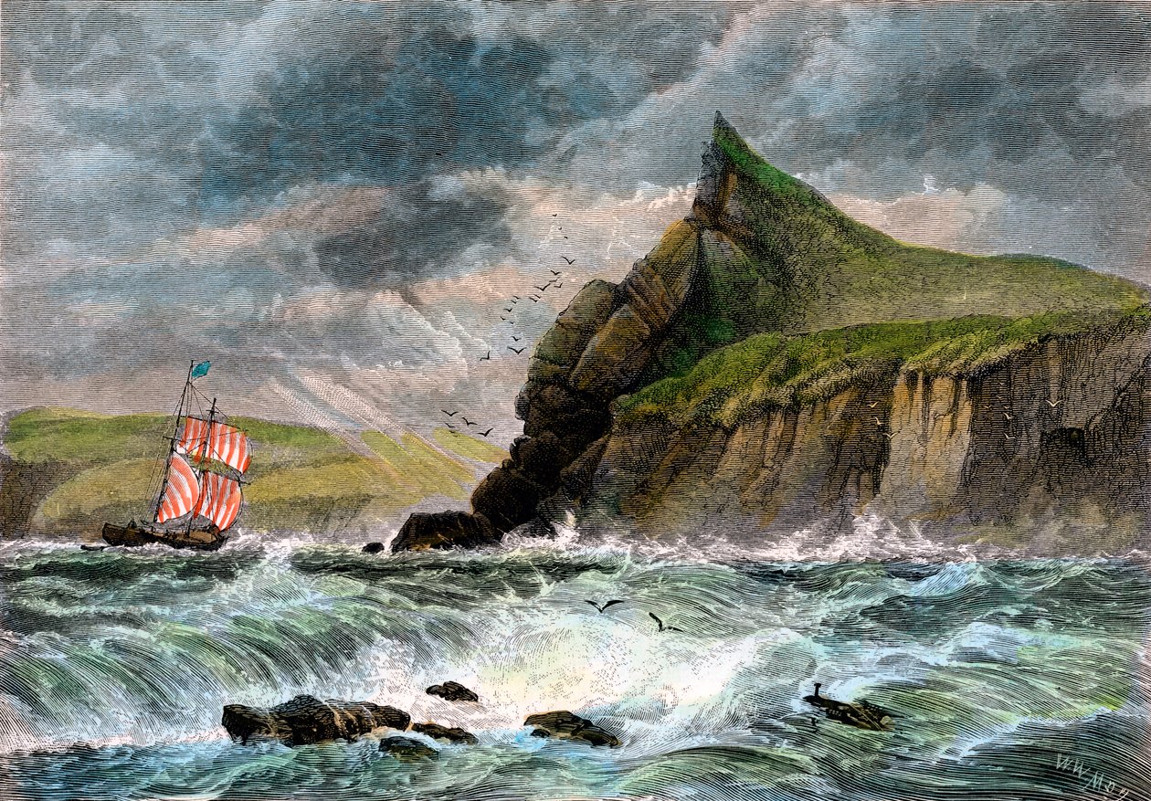 Fowey Harbourin sisäänkäynti Cornwallissa 1800-luvulla tekijältä Unbekannt