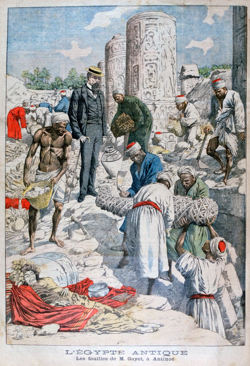 Albert Gayetin kaivaukset Antinopoliksessa Egyptissä, 1904 tekijältä Unbekannt