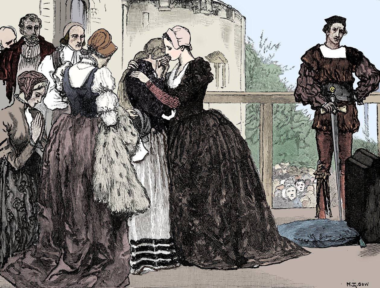 Anne Boleynin teloitus, 1536 tekijältä Unbekannt
