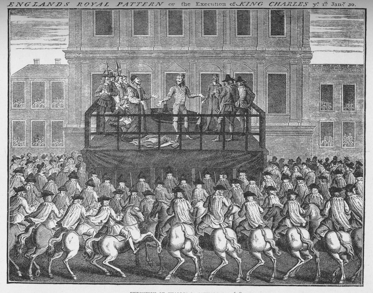 Kuningas Kaarle I teloitus, 30. tammikuuta 1649, c1735 1903 tekijältä Unbekannt