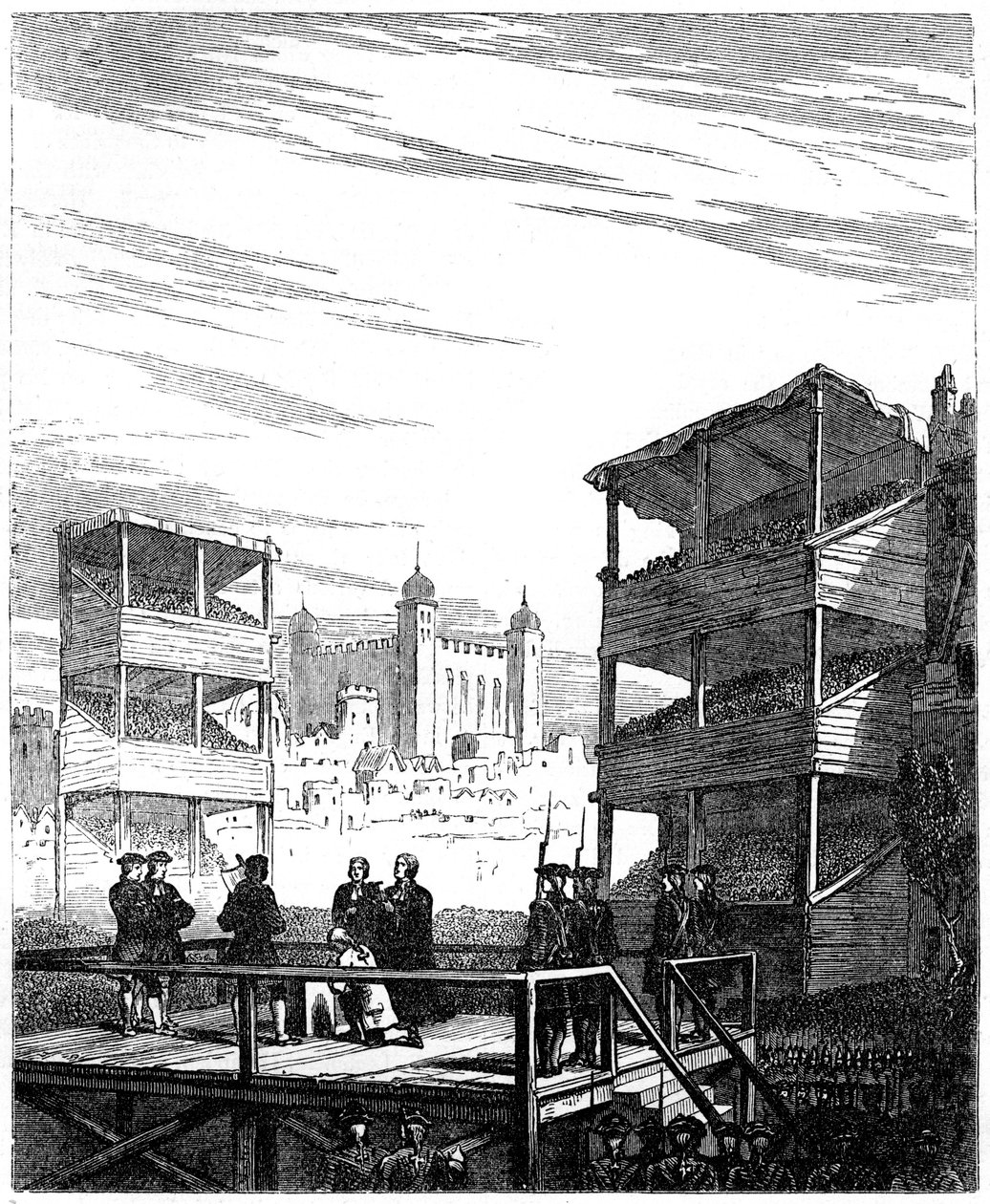 Lord Derwentwaterin teloitus 1689-1716 Tower Hillillä Lontoossa, 1716 1800-luku tekijältä Unbekannt