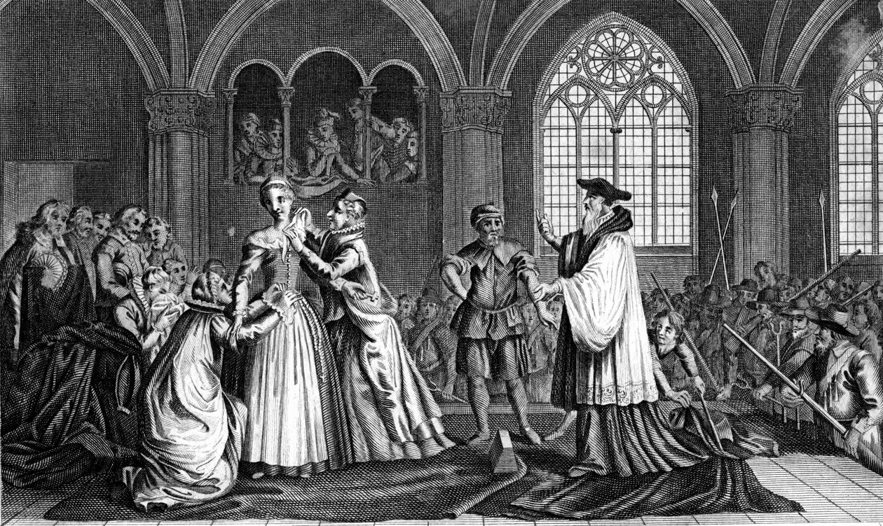 Skotlannin kuningattaren Marian teloitus 1587, 1700-luku tekijältä Unbekannt