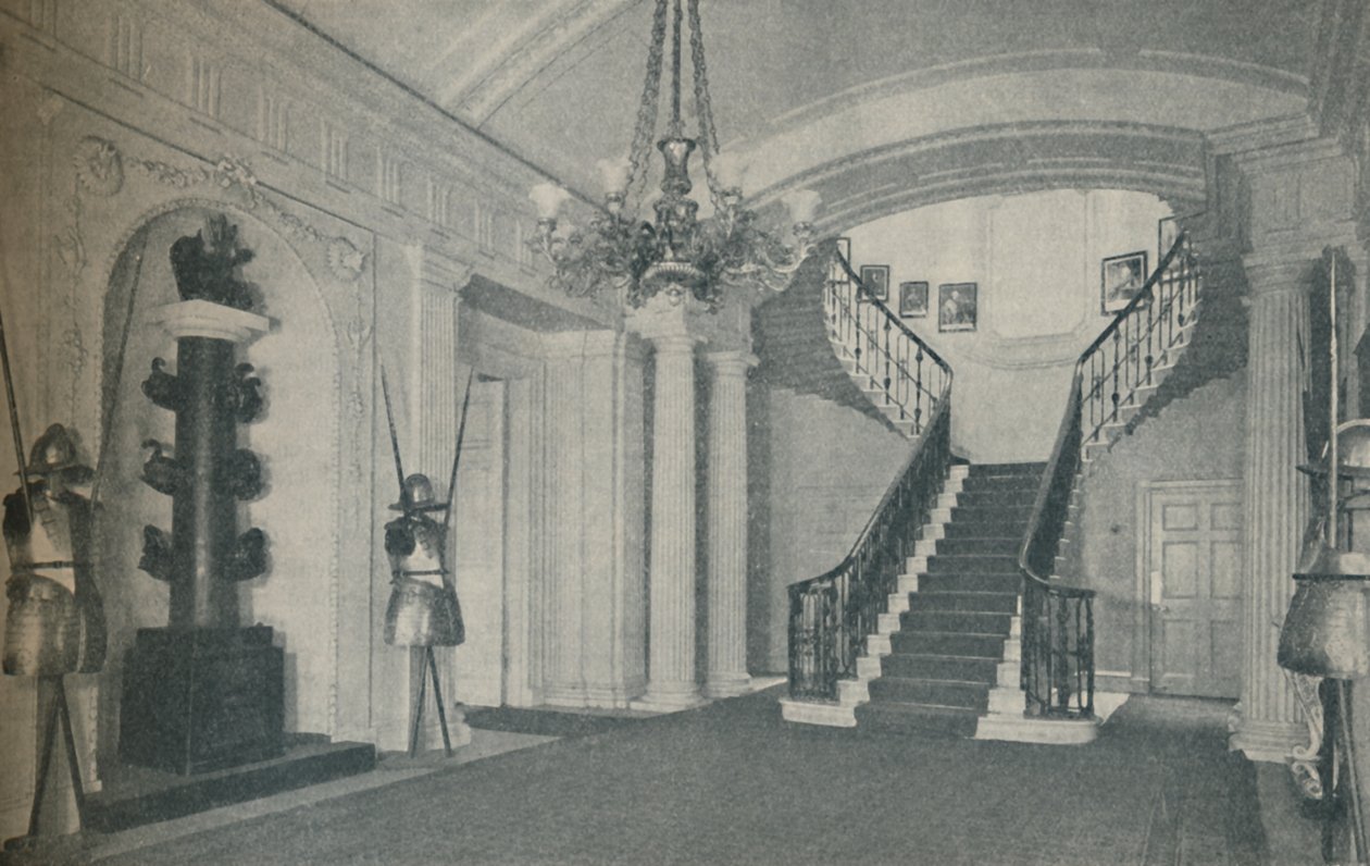 Hieno Staircase Hall First Lords -asunnossa Admiraltyssa, 1937 tekijältä Unbekannt
