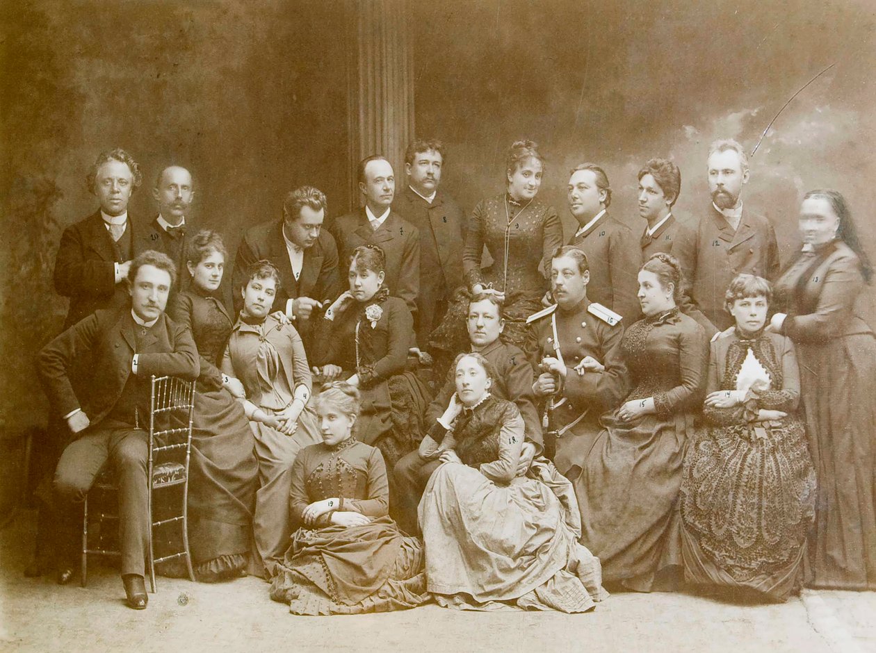 Ensimmäinen dramaattinen teatteriryhmä Varsovassa, 1866 tekijältä Unbekannt