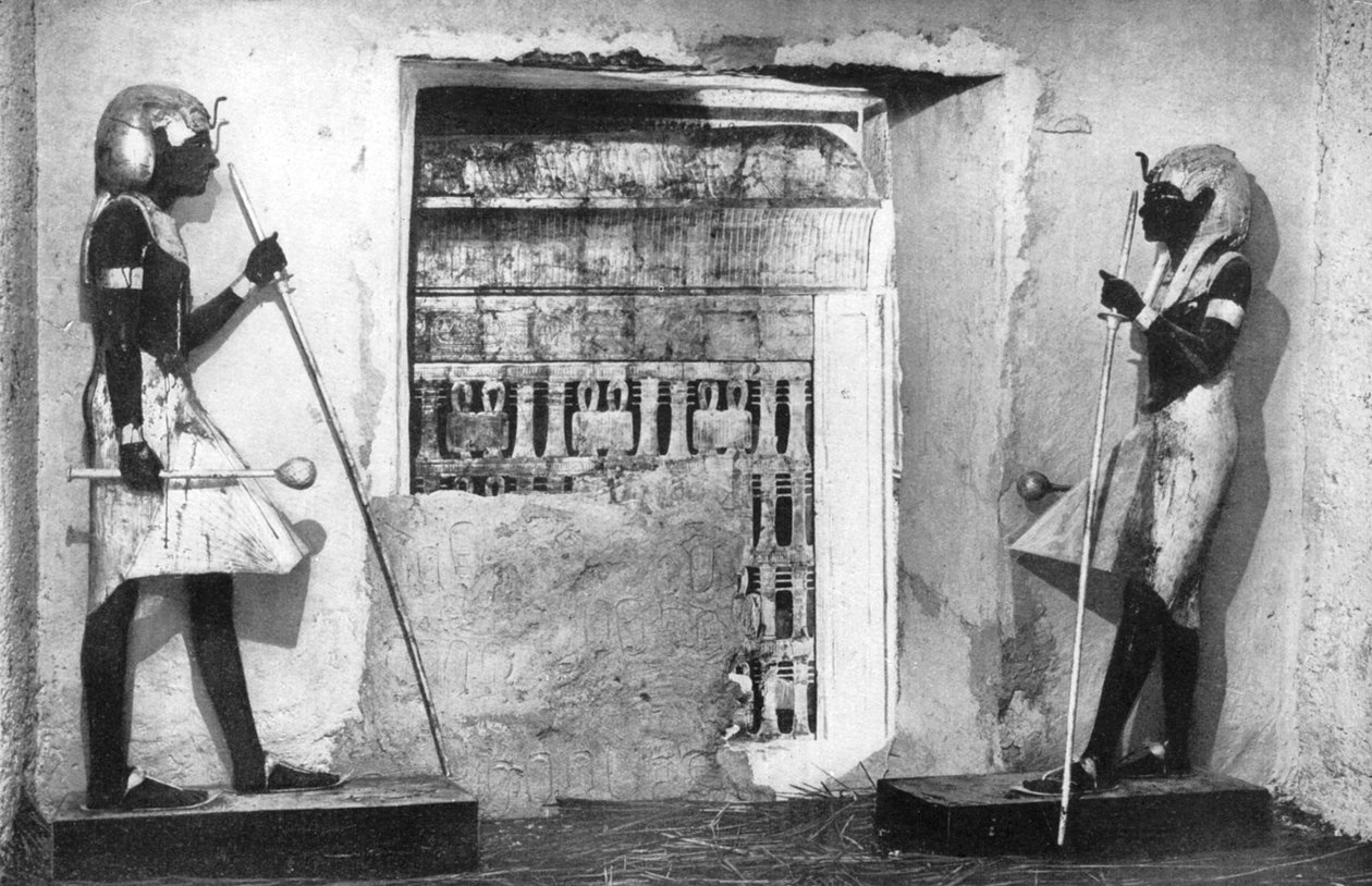 Ensimmäinen välähdys Tutankhamonin haudasta, Egypti, 1933-1934 tekijältä Unbekannt
