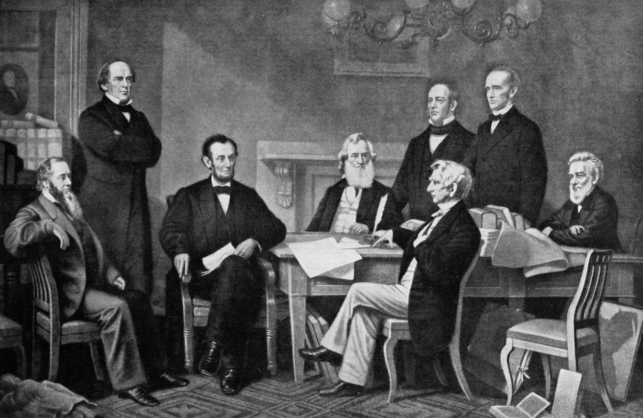 Emansipaatiojulistuksen ensimmäinen käsittely, 1863, c1920 tekijältä Unbekannt