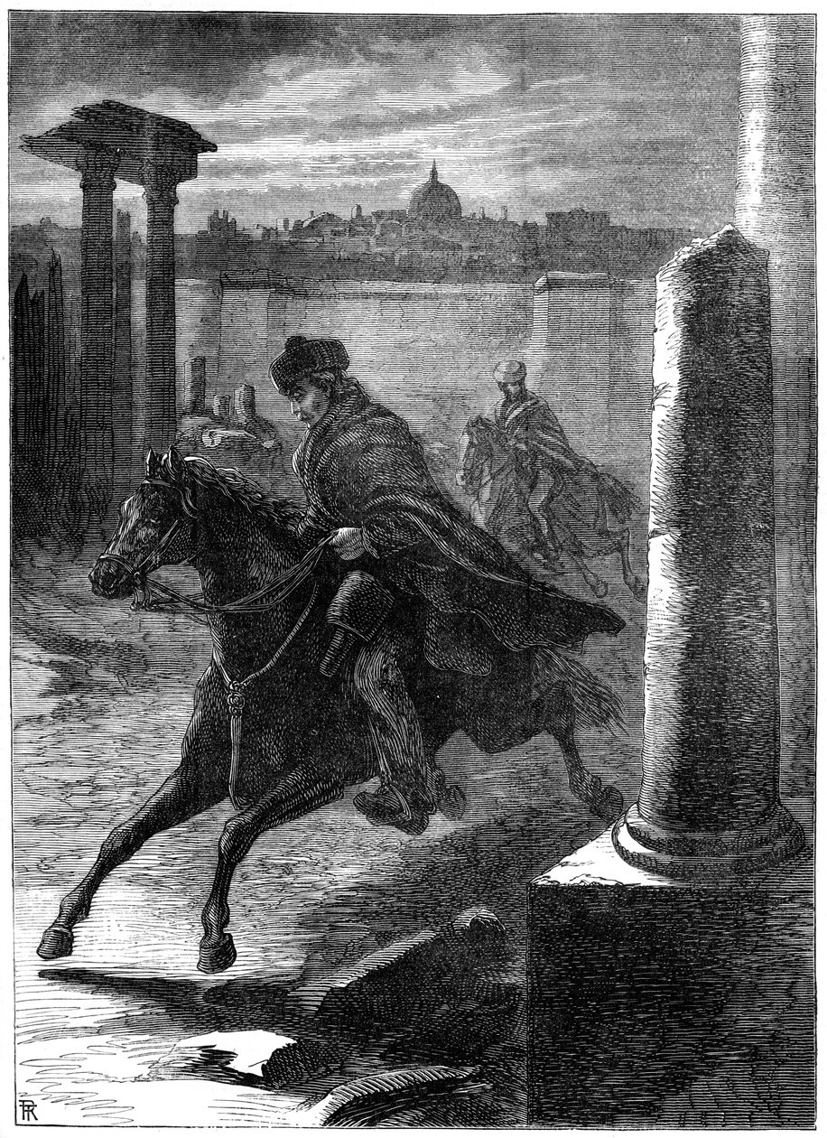 Prinssi Charlesin pako Roomasta, 1700-luku 1800-luku tekijältä Unbekannt