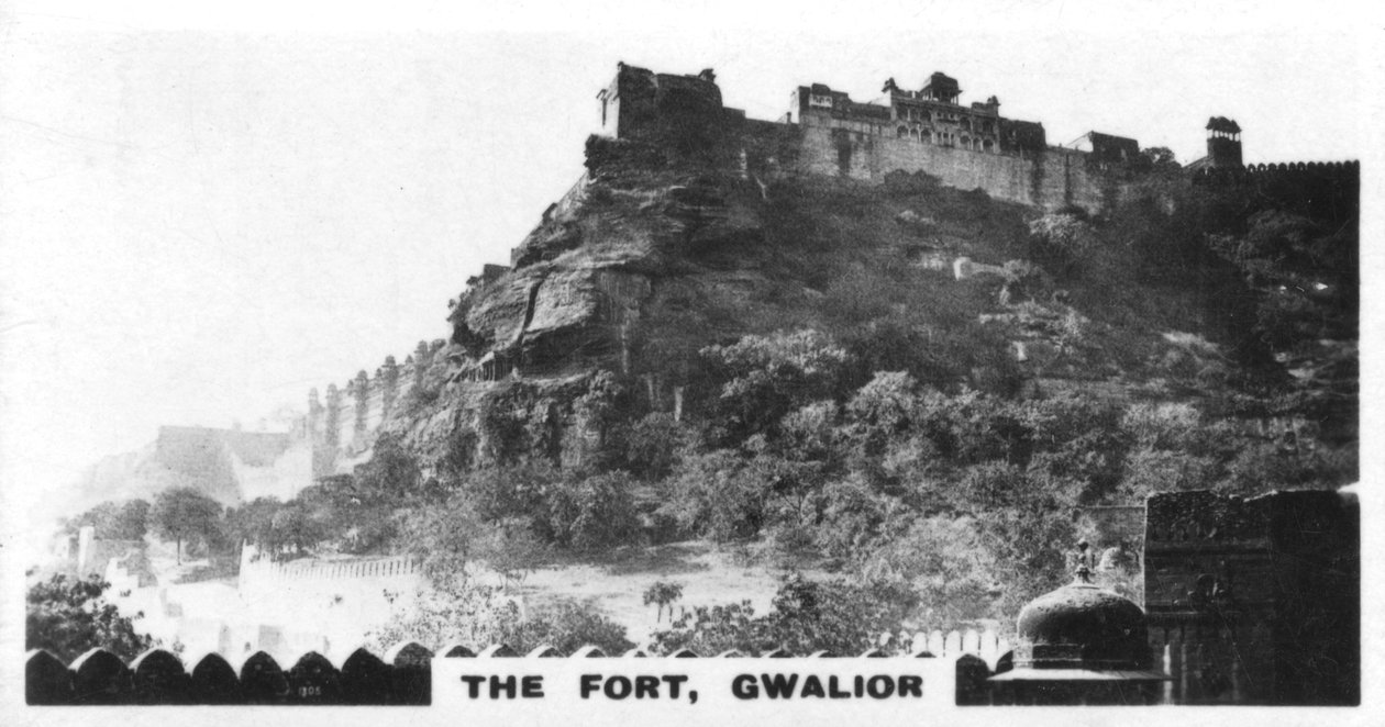 Linnoitus, Gwalior, Madhya Pradesh, Intia, vuodelta 1925 tekijältä Unbekannt