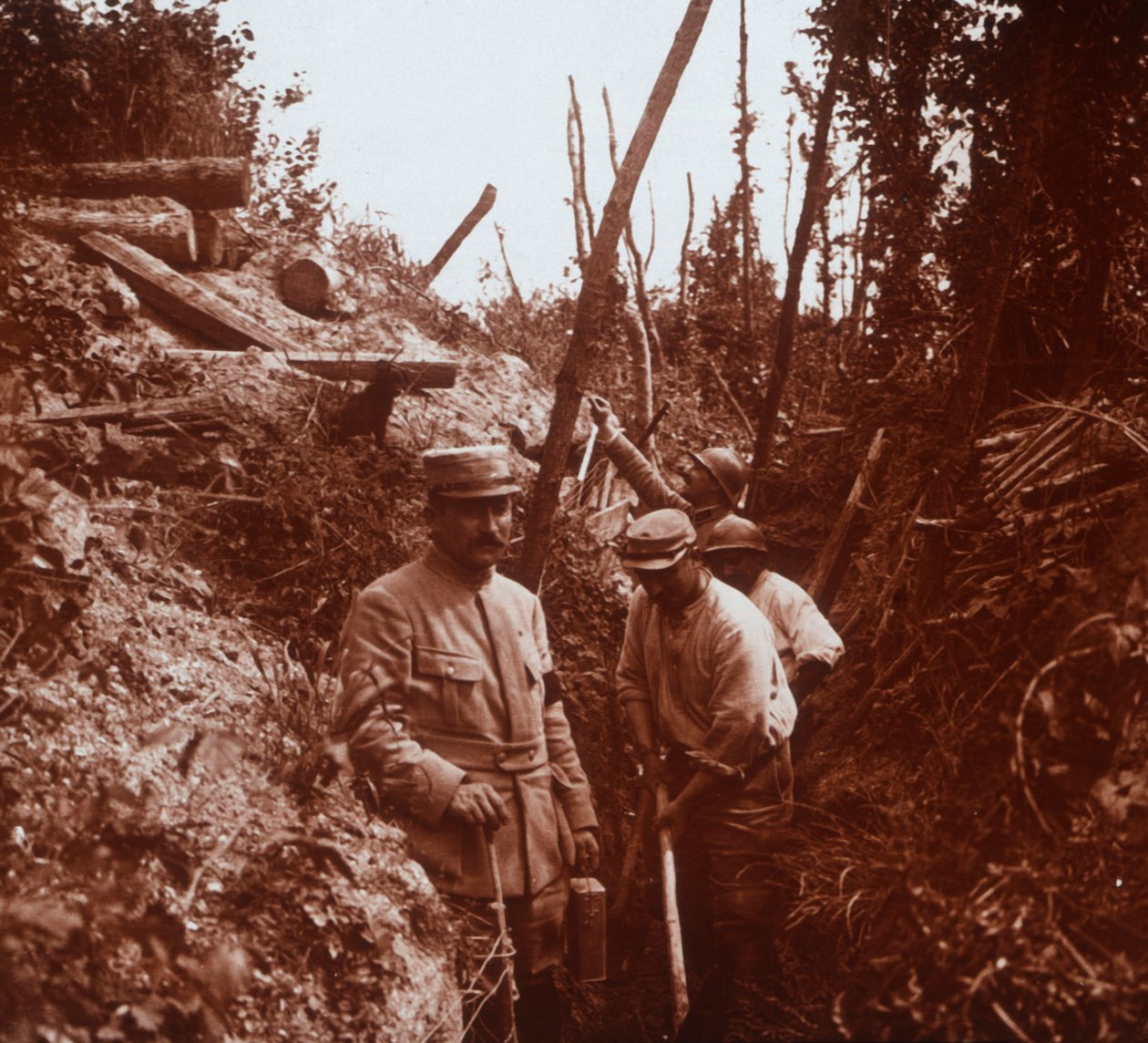 Etulinja, Soissons, Pohjois-Ranska, c1914-c1918 tekijältä Unbekannt