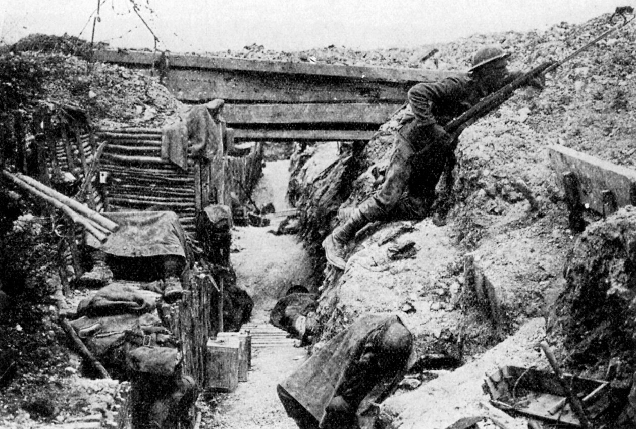 Etulinja Ovillersissä, Sommen taistelu, Picardie, Ranska, heinäkuu 1916 1935 tekijältä Unbekannt