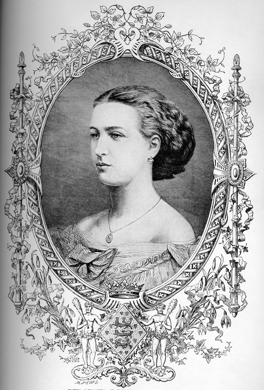 Tuleva kuningatar Alexandra avioliittonsa aikaan, n. 1863 1910 tekijältä Unbekannt