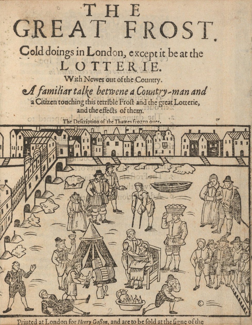 Suuri pakkanen Lontoossa, 1608 tekijältä Unbekannt