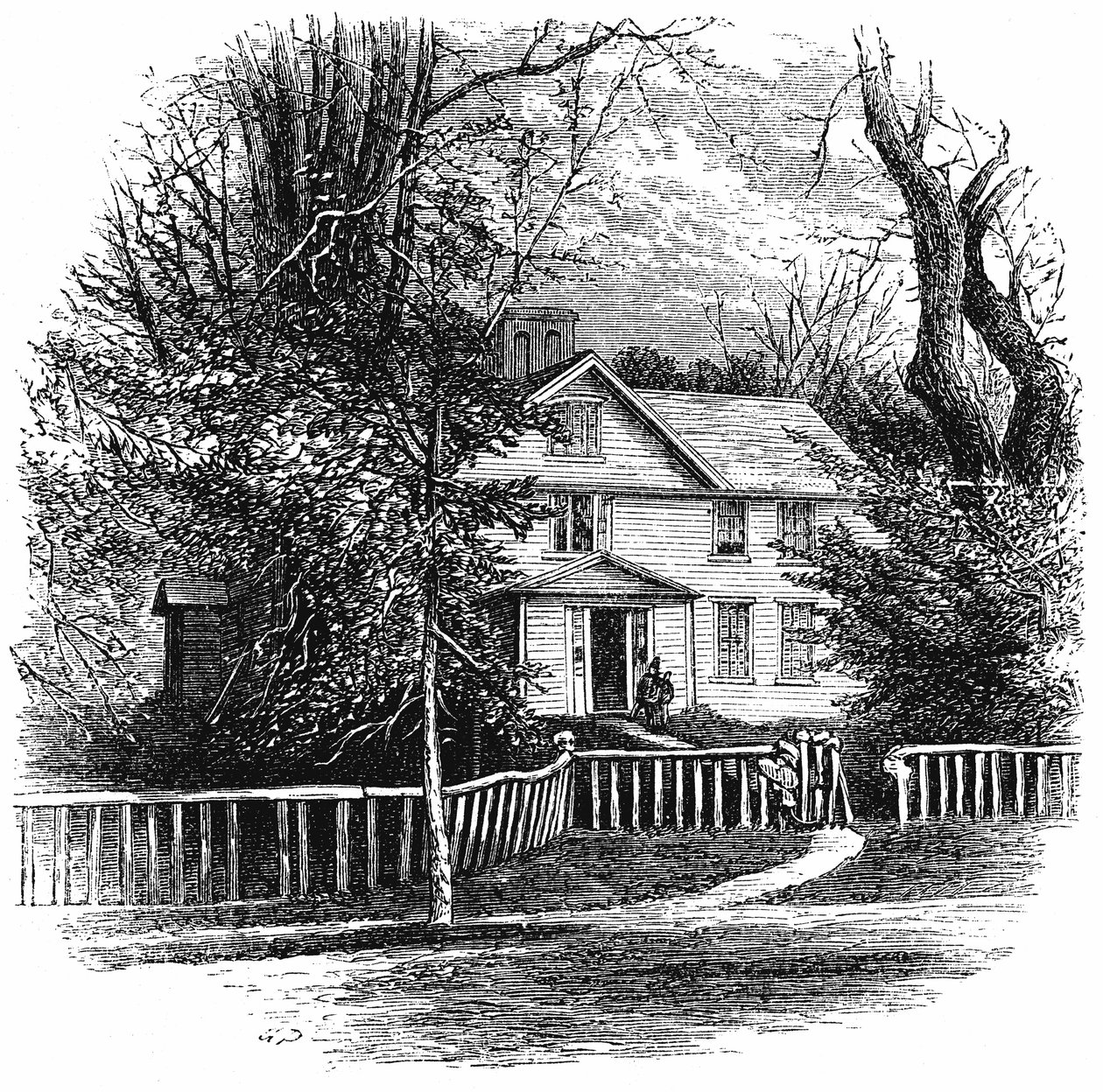 Amos Benson Alcottin koti 1799-1888, Concord, Massachusetts, 1875 tekijältä Unbekannt