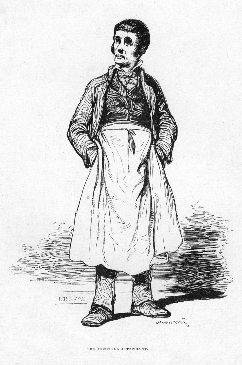 Sairaalahoitaja, 1800-luku tekijältä Unbekannt