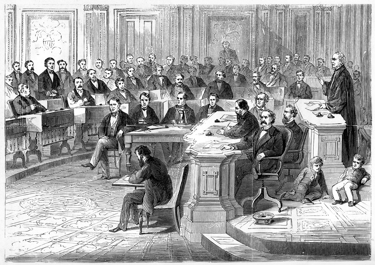 Andrew Johnsonin virkasyyte, 5. maaliskuuta 1868, 1872 tekijältä Unbekannt