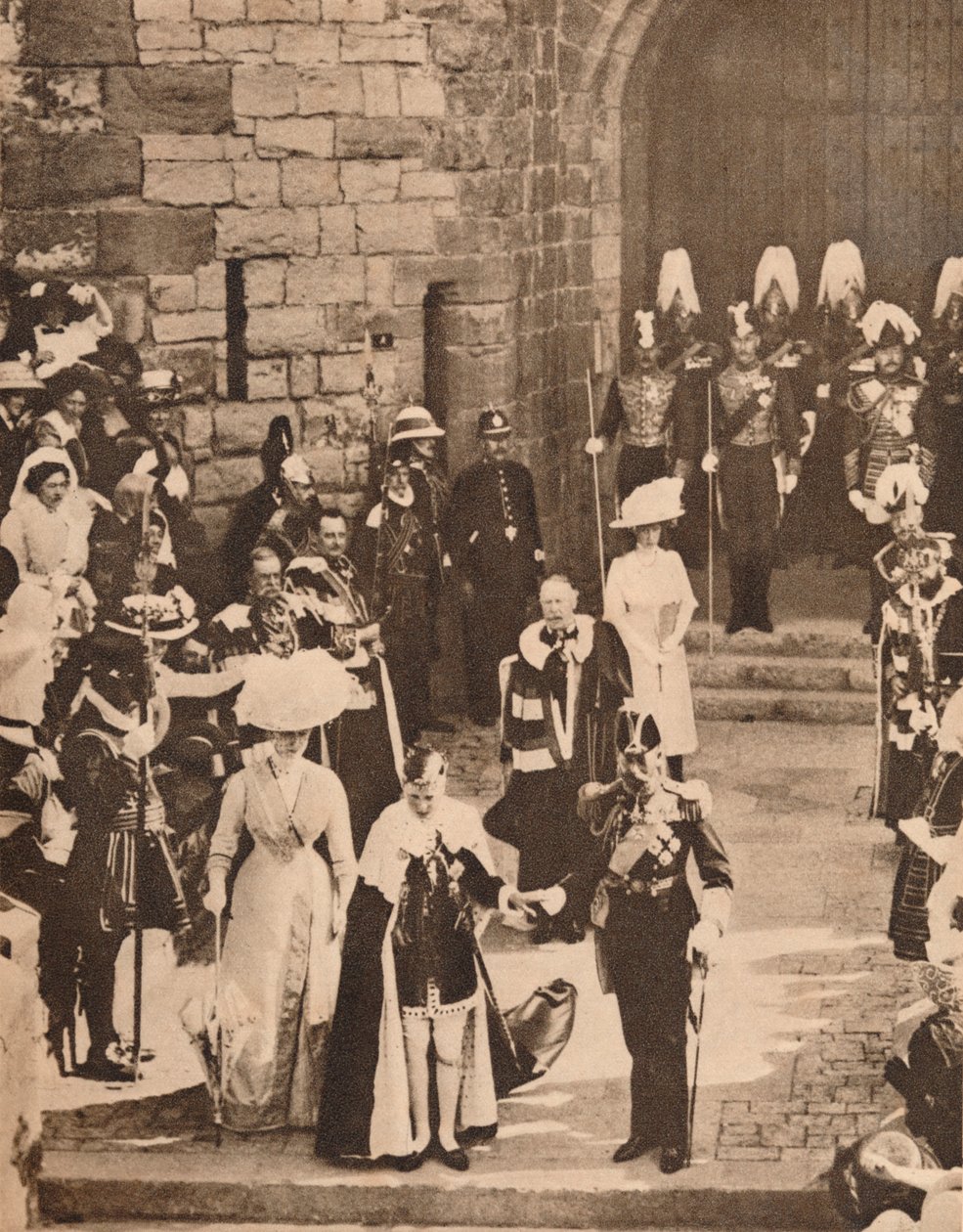 Walesin prinssin virkaan asettaminen Caernarvonin linnaan, 13. heinäkuuta 1911 1935 tekijältä Unbekannt