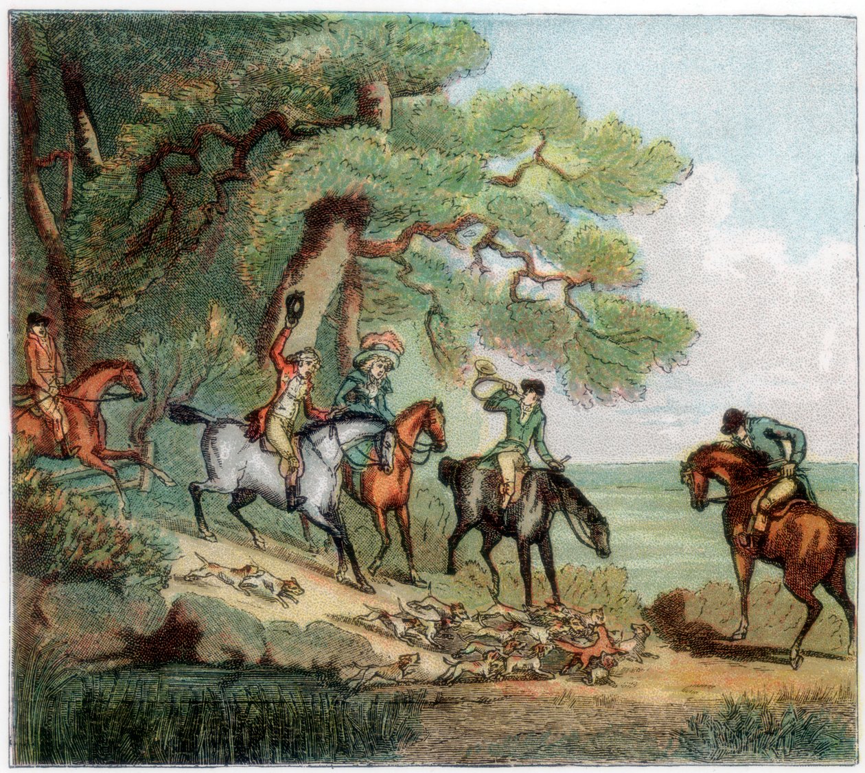 Tappa, ketunmetsästys, 1787 1890 tekijältä Unbekannt