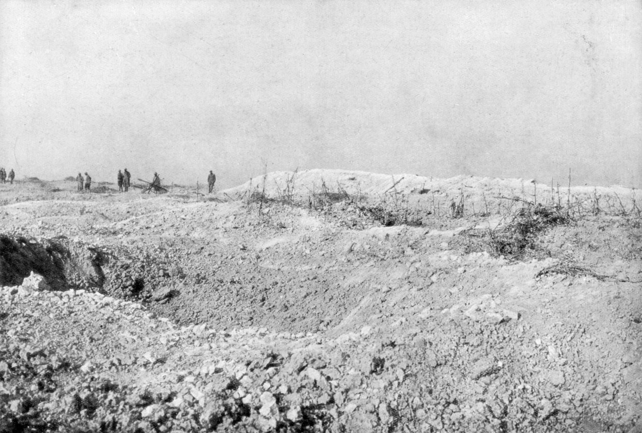 Mort-Hommen maisema, Verdun, Ranska, ensimmäinen maailmansota, 1917 tekijältä Unbekannt