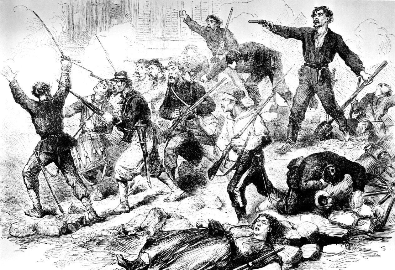Communardien viimeinen taistelu toukokuussa 1871, Pariisin kommuuni tekijältä Unbekannt