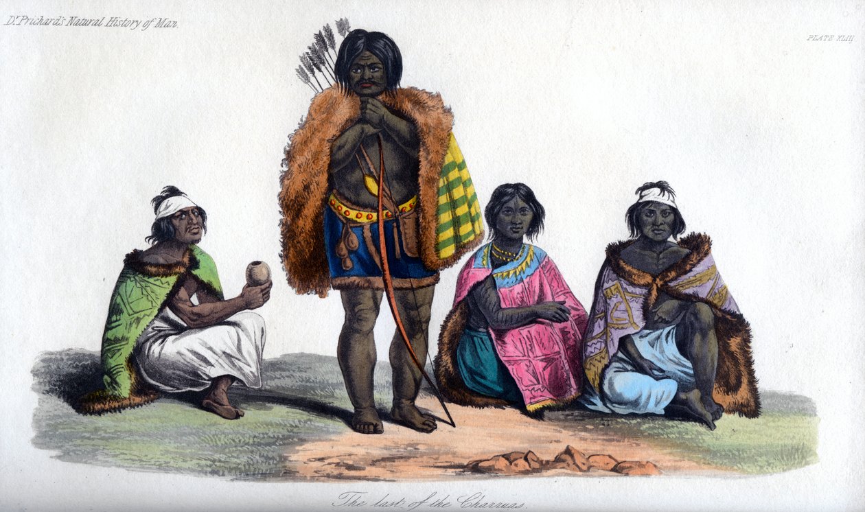 Viimeinen Charruas, 1848 tekijältä Unbekannt