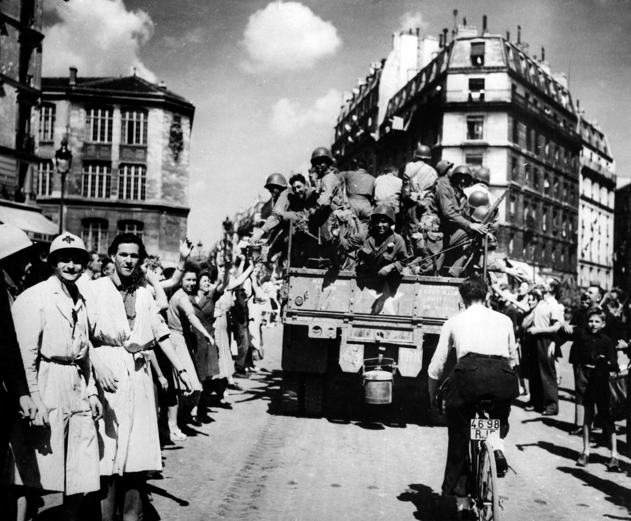 Pariisin vapauttaminen elokuussa 1944 tekijältä Unbekannt